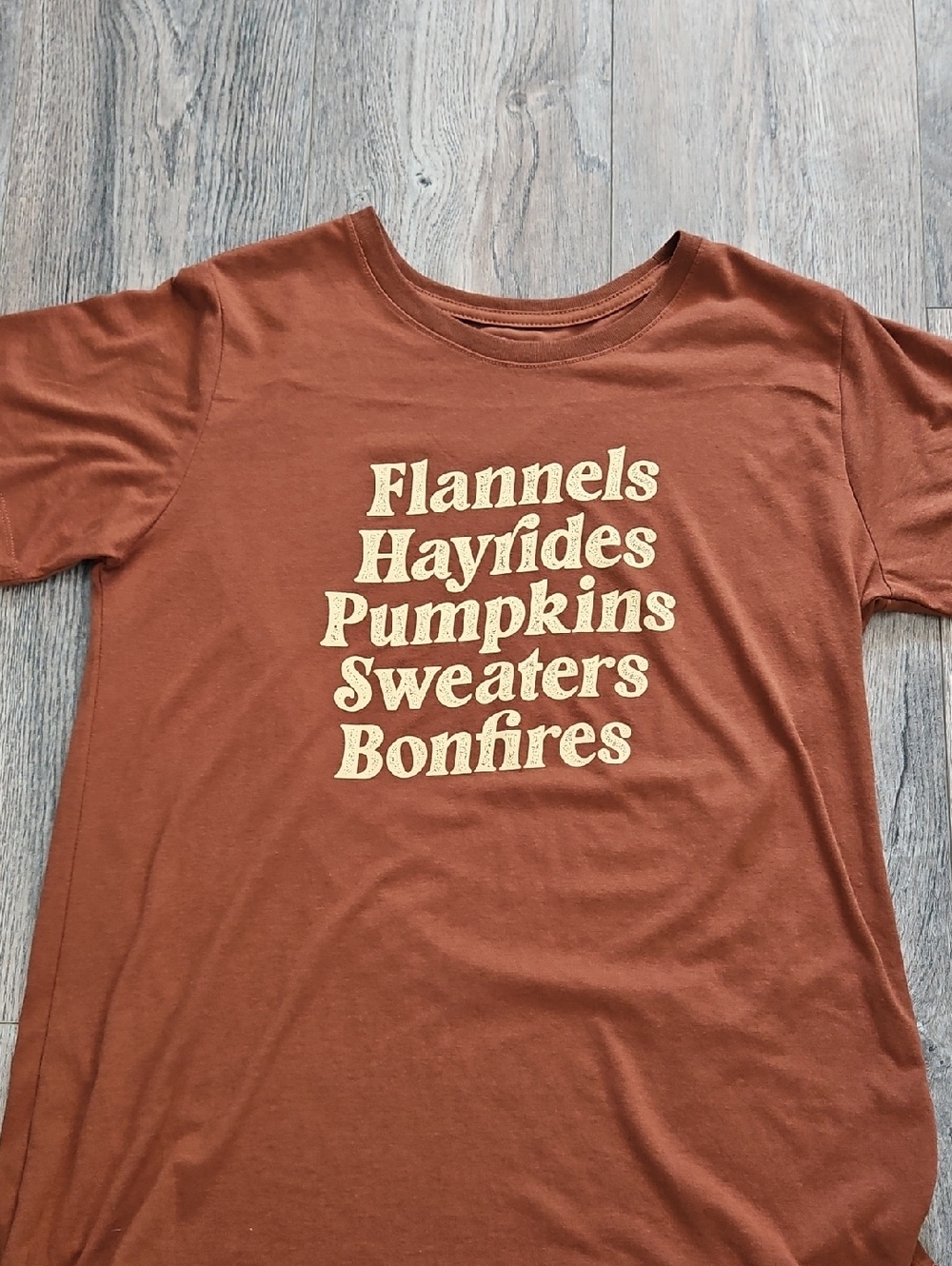 PositiviTees Rusty Orange Graphic Tee